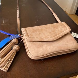 Violet Ray tan purse